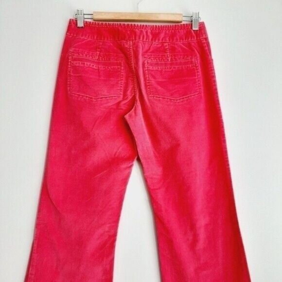 DAVID BITTON - Buffalo Lou Pink Velour Flare Pants Sz 2 Flawed - Picture 8 of 13